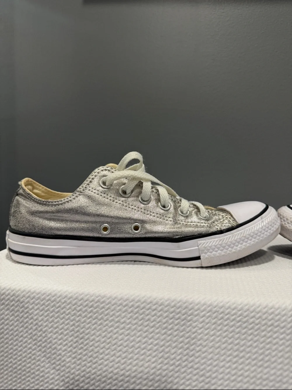 Metallic Converse All Star Chuck Taylor Oxford Shoe Women’s 7.5/Men’s 5.5 - Picture 8 of 14
